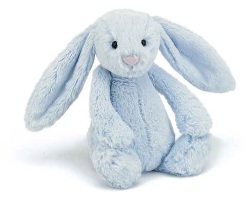 Jellycat Bashful Bunny Blue 30cm Personalised