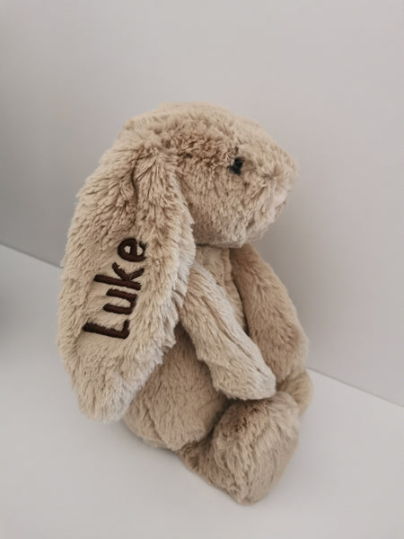 Jellycat Bashful Beige Bunny 30cm Personalised