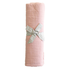 Organic Muslin Swaddle Rosewater