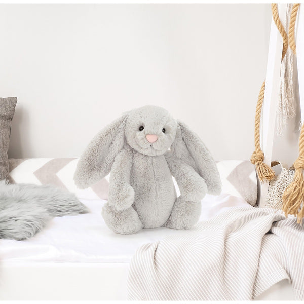 Jellycat Bashful  Silver Bunny 30cm Personalised