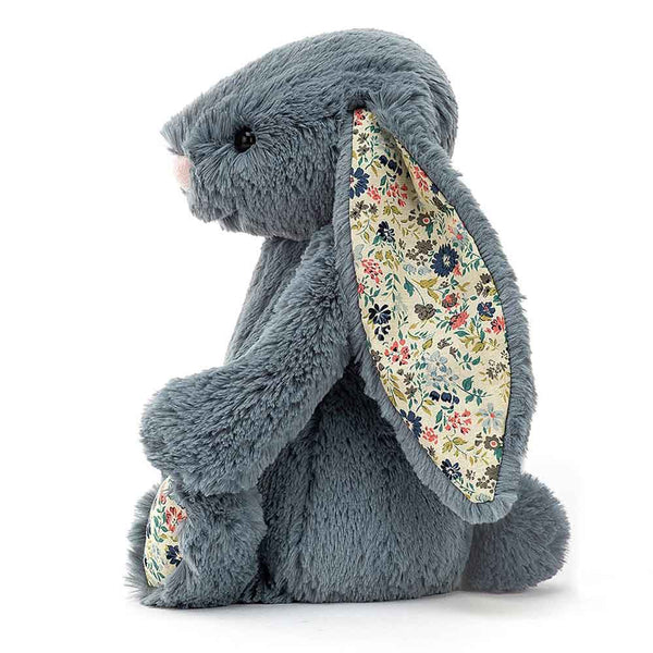 Jellycat Bashful Bunny Blossom Dusky Blue  30cm Personalised