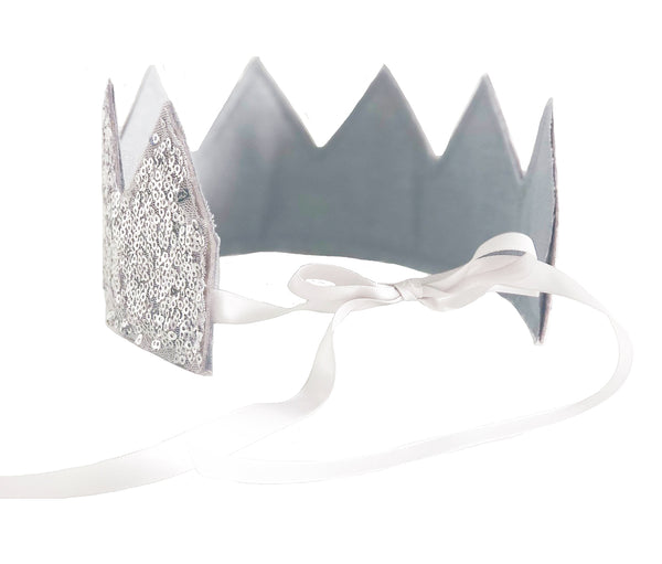 Alimrose Sequin Crown- Silver