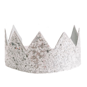 Alimrose Sequin Crown- Silver